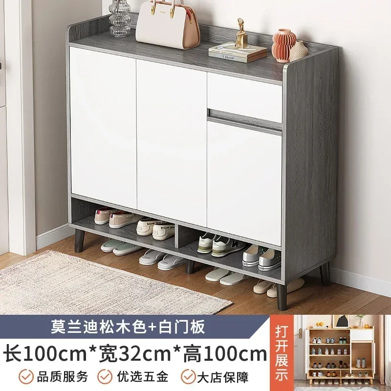 Japanese Minimalist Nordic Shoe Cabinets CorridorStorage Modern Shoe Cabinets Simple Stylish Armario Zapatero Salon Furniture