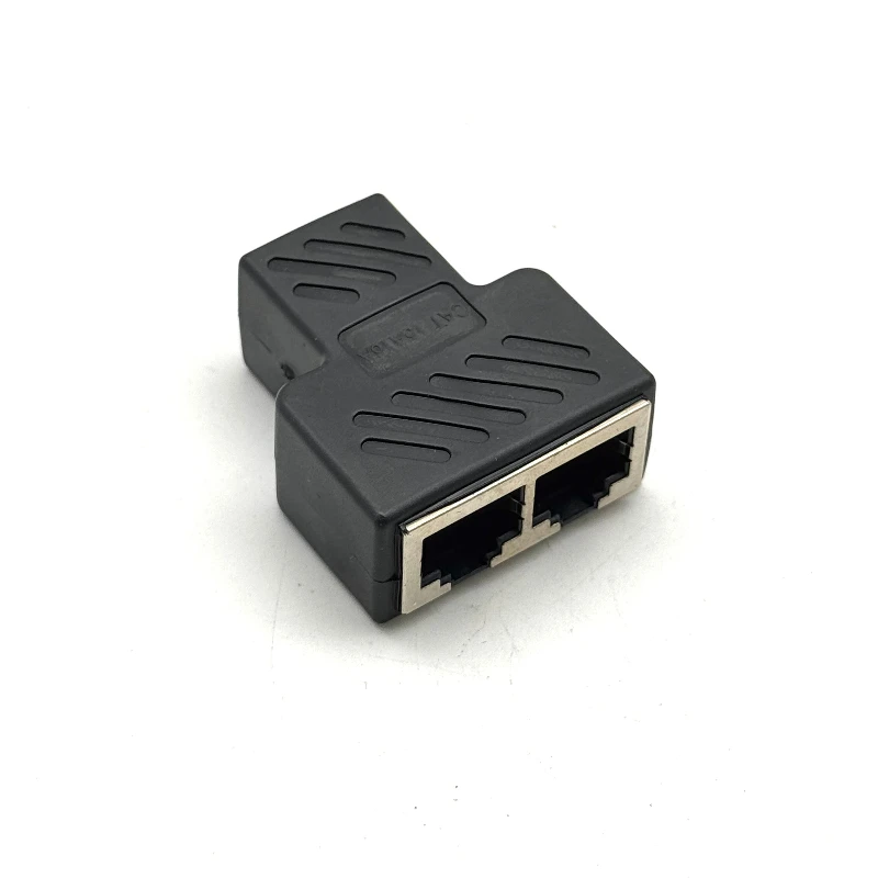 3PCS Network Rj45 Cable Port Network Cable Splitter Extender Plug Adapter Connector (8 Core) Split Into Two Splitter