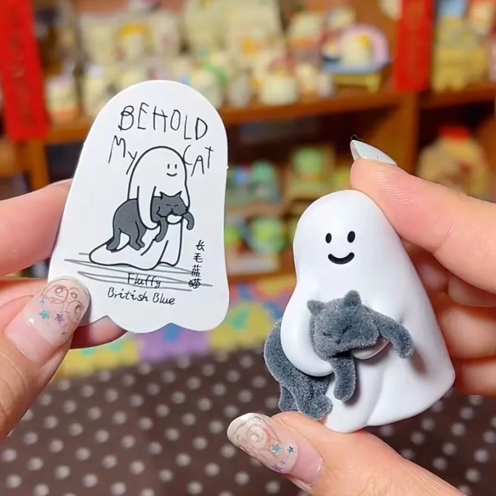 Heiße Original 52toys Ghody Behold My Cat Blind Box Figuren Tiny Blue Furbal Lucky Little Whiht Trendige Spielzeuge Sammlerstücke Deko-Geschenke