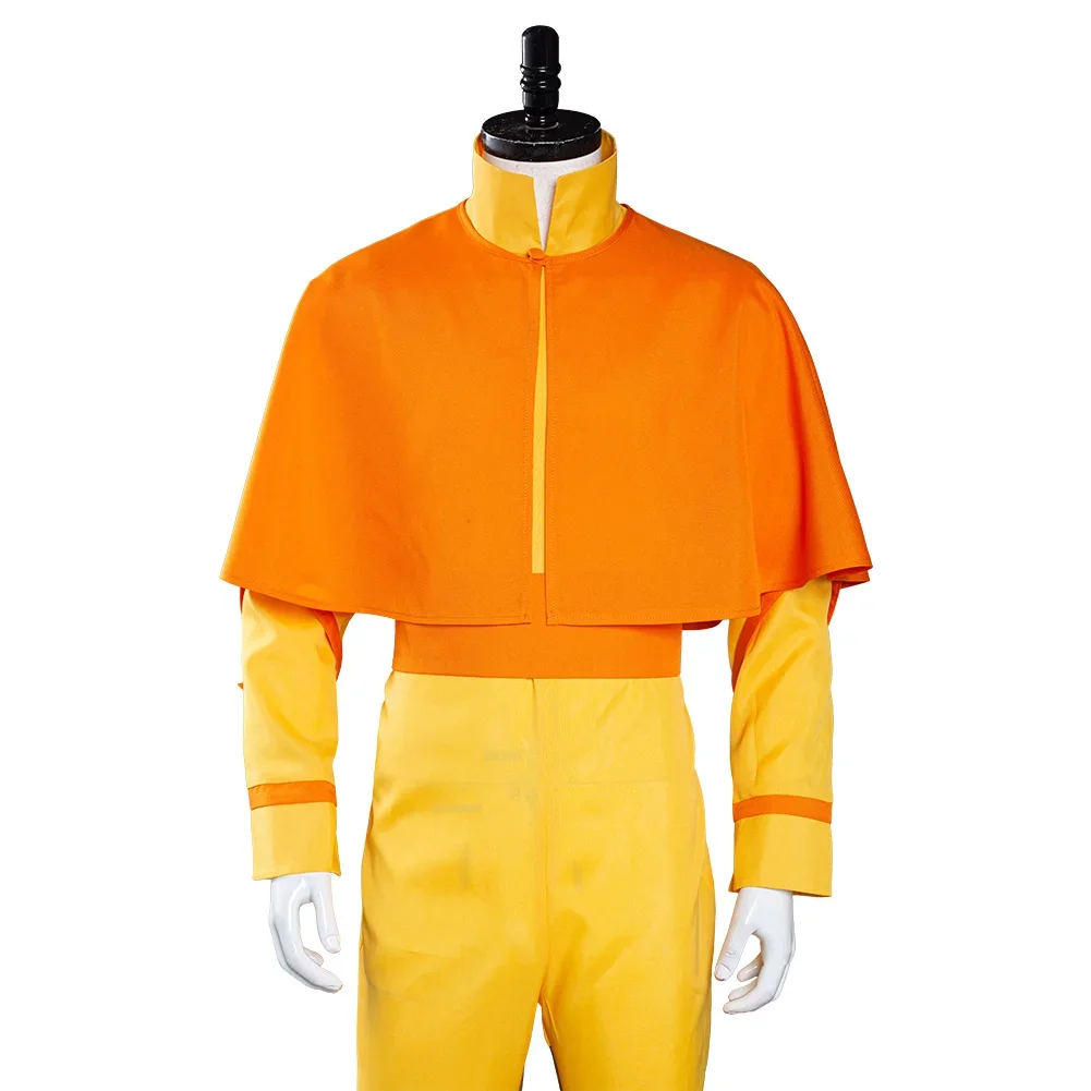 Avatar:The Last Airbender Avatar Aang Cosplay Costume Jumpsuit Outfits Halloween Carnival Suit