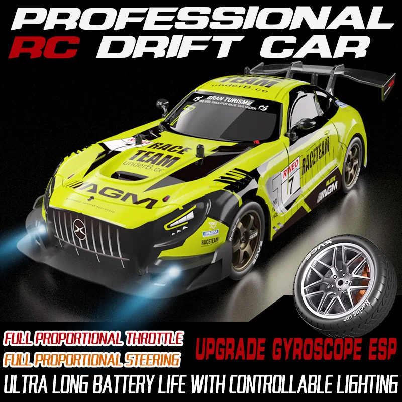 

Drift Rc Car 1:16 Professional High-speed Four-wheel Drive Racing Car Children's Toy Model Proporional Variable Speed Boy's Gift