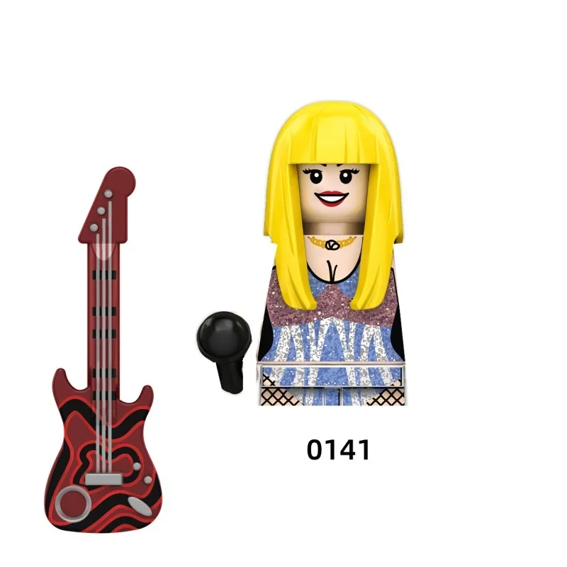 G1015 Alison Celebrity Mini Building Blocks นักร้องที่มีชื่อเสียง Super Star Daft Punk Band รุ่นอิฐของเล่นสําหรับของขวัญเด็ก