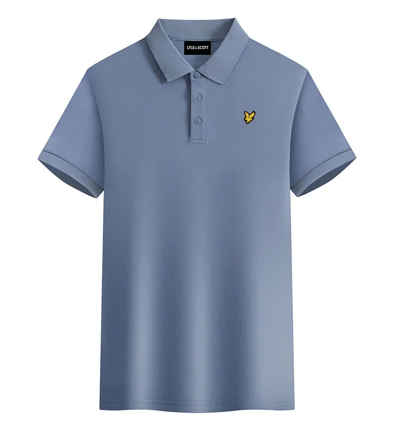 2025 Summer Brand Top Short sleeve men's women's  Cotton LYLE T-shirt polo Eagle Logo Embroidery Leisure Business Sports dress - Image 4