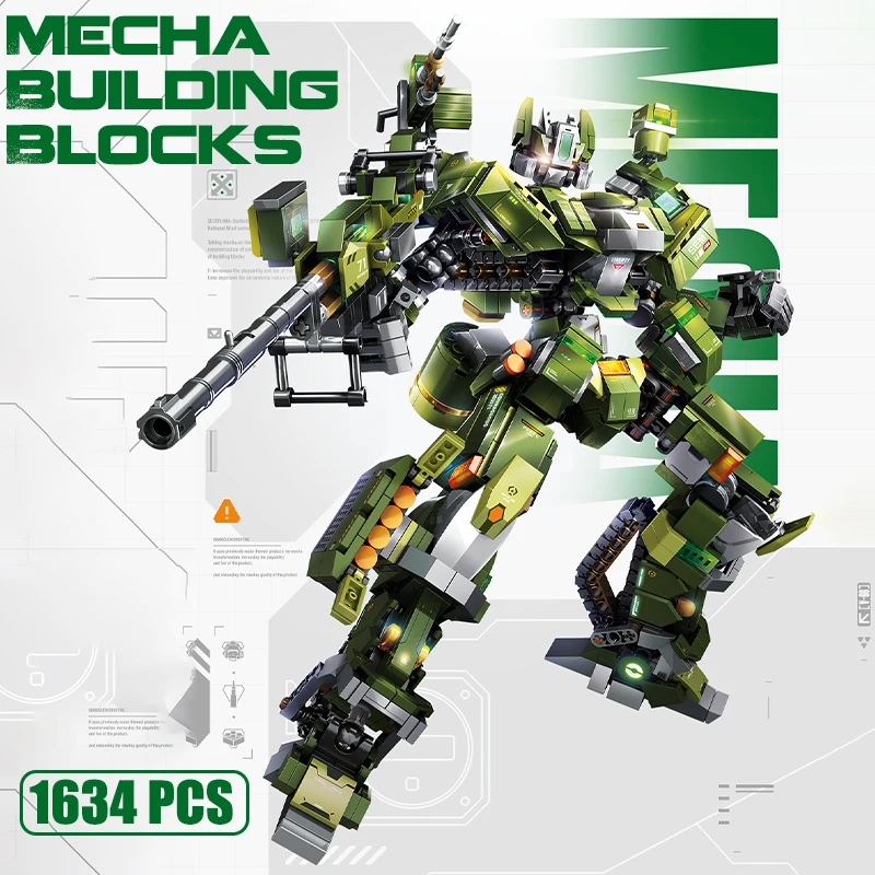 MOC New Mecha Warrior Building Blocks Tank Transformation Robot Armor Figures Model DIY Bricks Toys for Adults Kids Boys Gifts