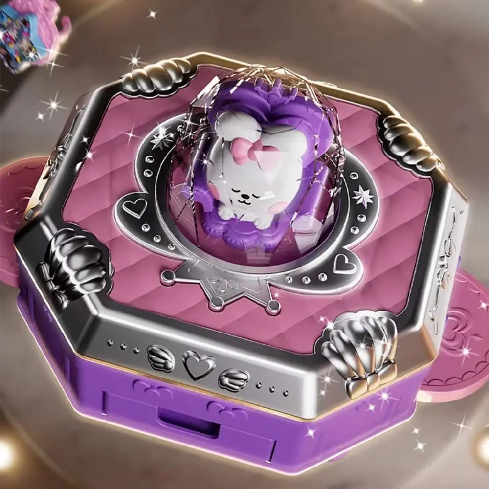 Caja de regalo de tarjeta Goo mágica DIY, juego de pegatinas de tarjeta Goo de contenido rico en 3D, interruptor giratorio, tarjeta Goo portátil, juego completo de pegatinas