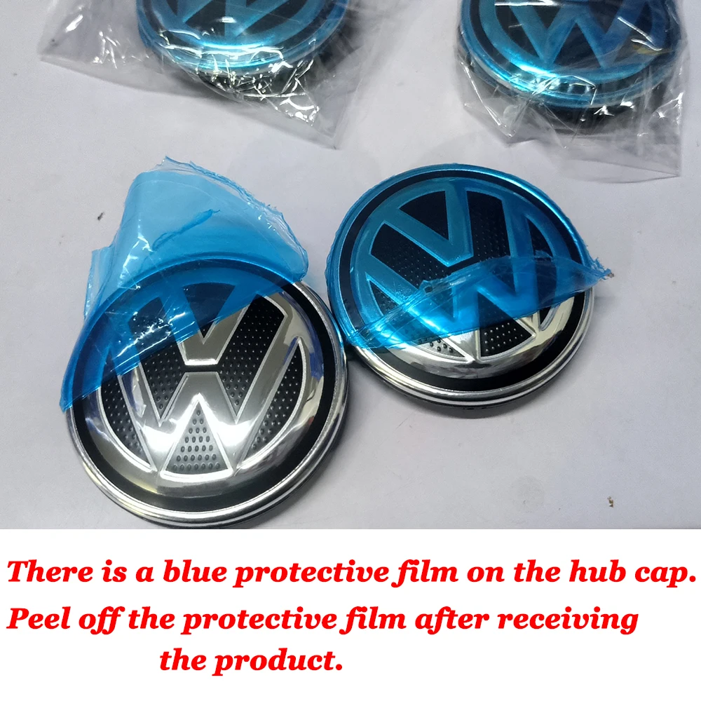 4PCS 56MM/65MM/66MM Auto Wheel Center Hub Tyre Vehicles Caps Cover Rim Sticker Badge For Volkswagen VW R GTI Beetle Jetta Passat