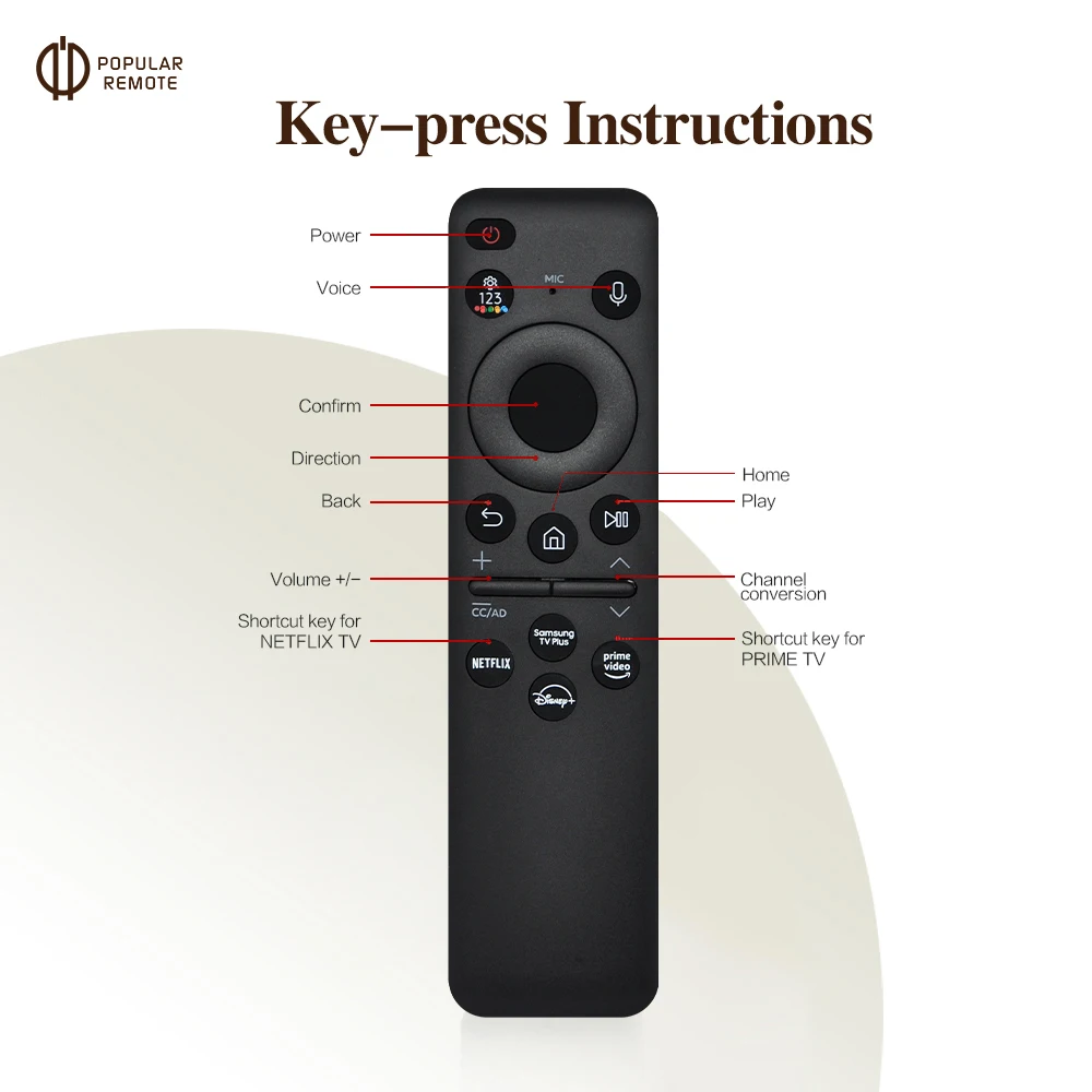 New BN59-01432A TM2360E Solar Cell Voice Remote For  Samsung TV QN85C CU8000