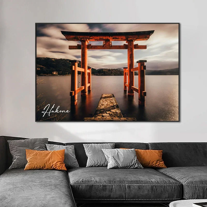 Japan Tokyo City View Hakone Cherry Blossoms Posters Canvas Print Art Tokyo Street View Wall Art Pictures for Home Decor Mural