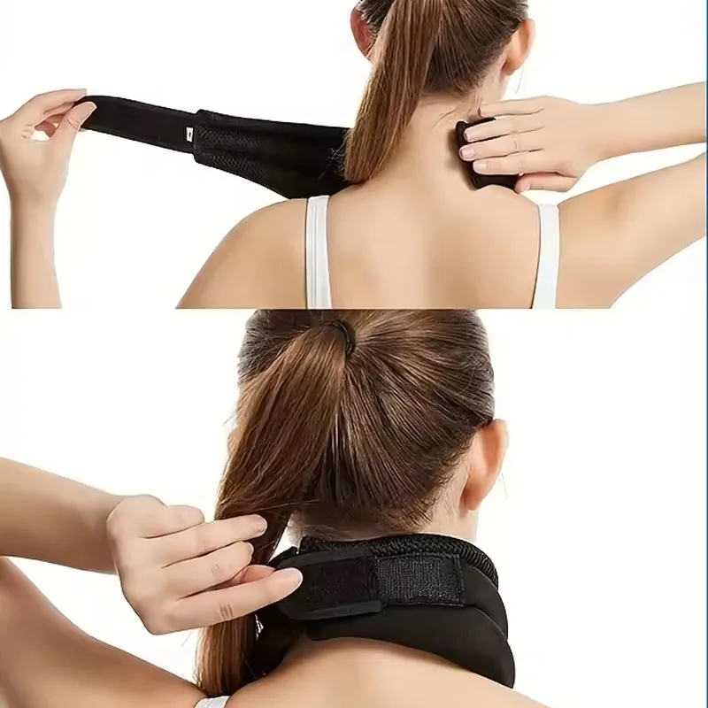 1Pcs Neck Support Cervical Brace-Adjustable Cervical Collar Soft Foam for Relieve Cervical Pain-Correcting Forward Head Posture