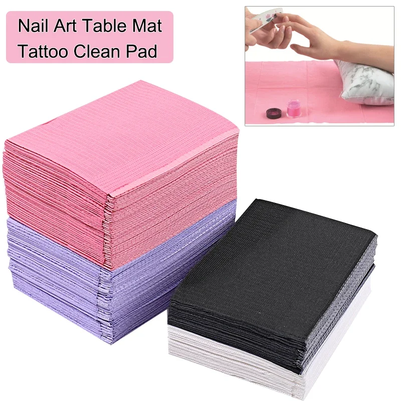 

20/10pcs Nail Art Table Mat Disposable Tattoo Clean Pad for Nails Waterproof Tablecloths Tattoo Accessories Nail Manicure Tools