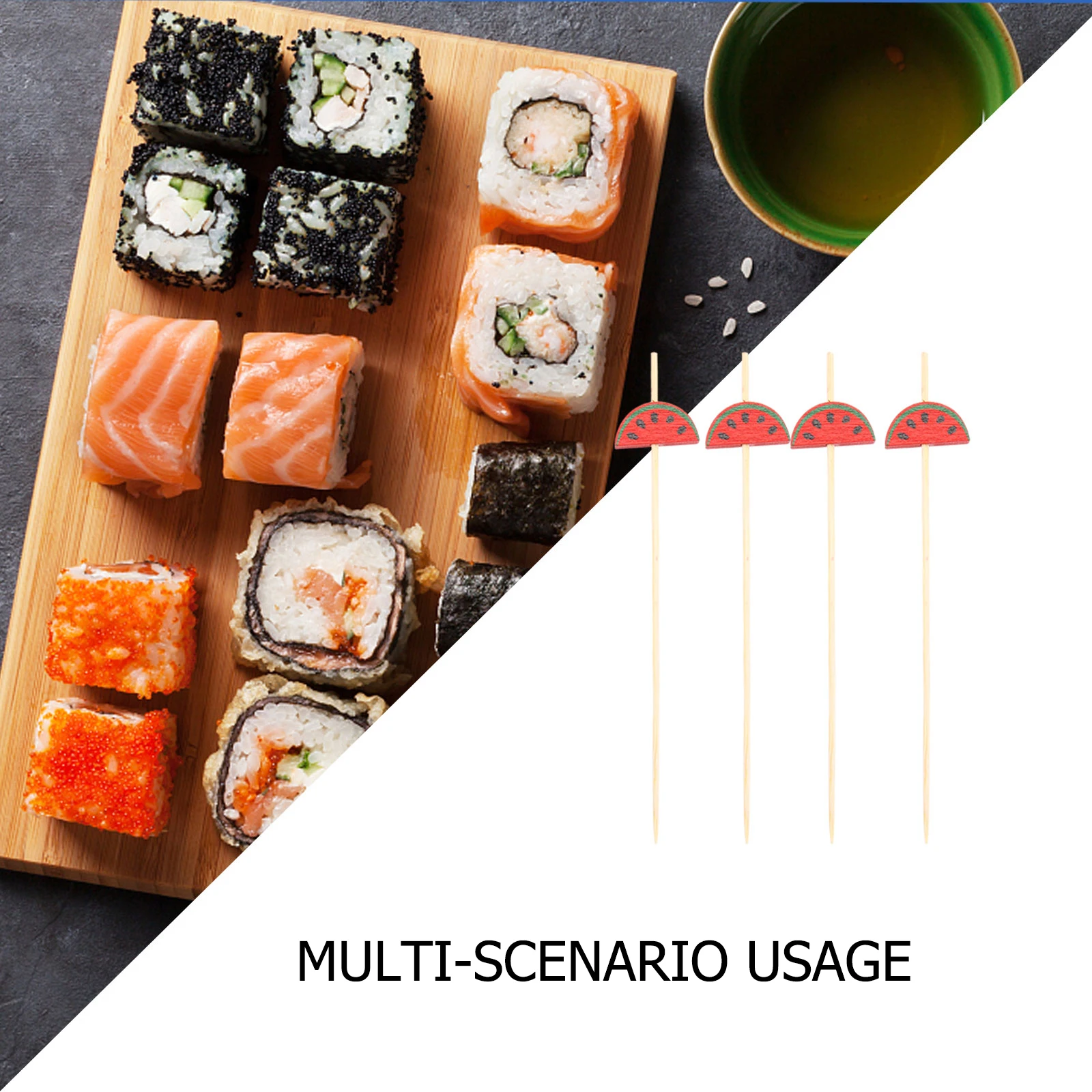 

100 PCS Charcuterie Accessories Cake Sticks Fruits Bamboo Skewers Red Picks