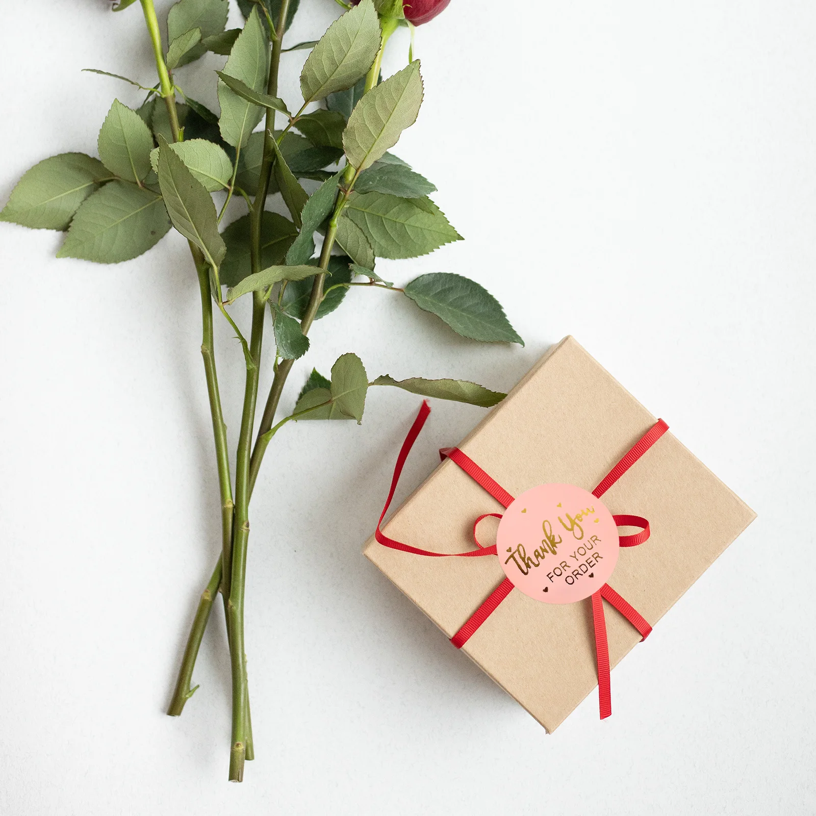 500 قطعة ملصقات شكرًا لك ملصقات ختم مستديرة شارات الأعمال للتغليف مغلفات بريدية هدية تزيين ملصق الهدايا