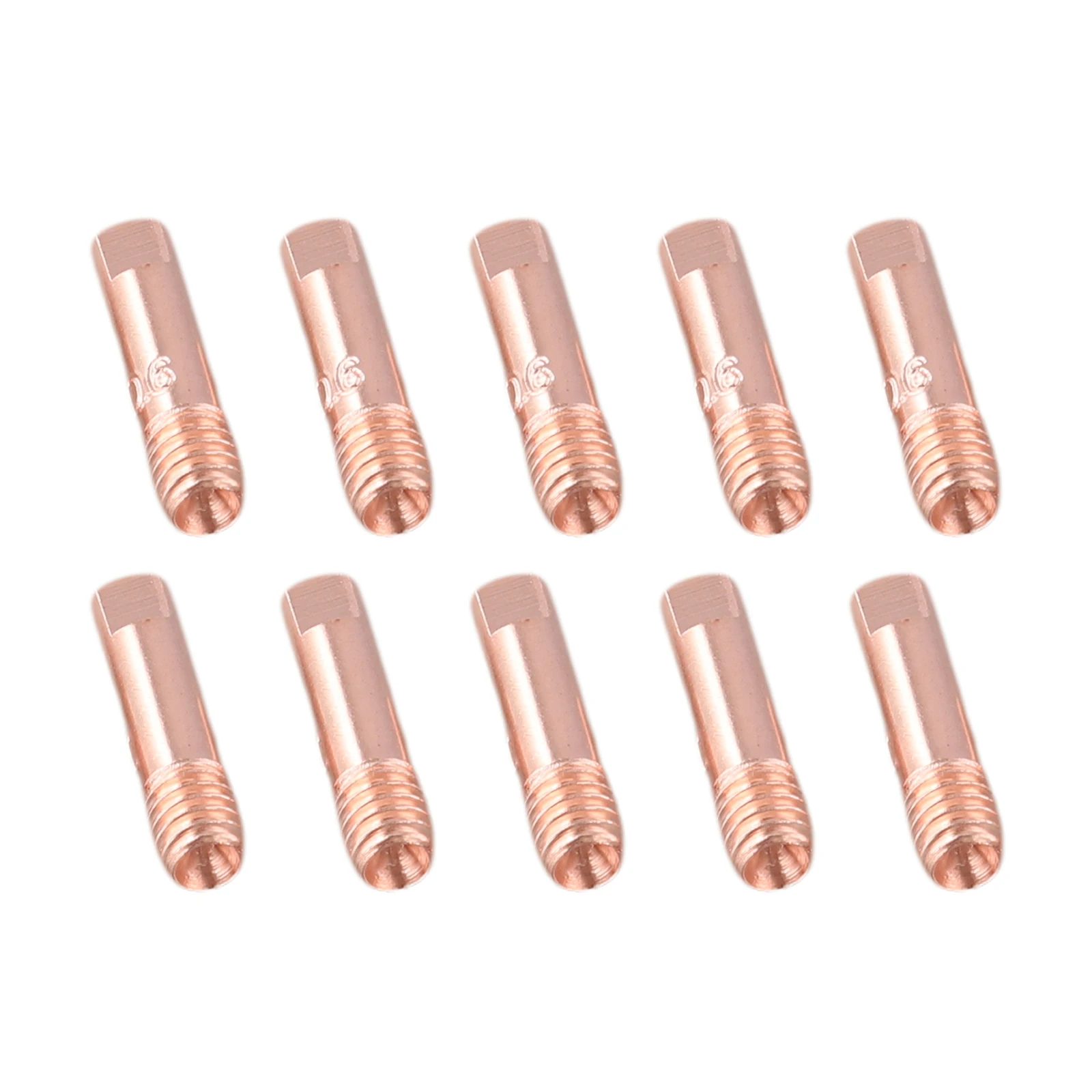Flux Core Nozzles Gasless Nozzle Tips Copper Conductive Tips For MAG Devices Copper Conductive Tips For Welding