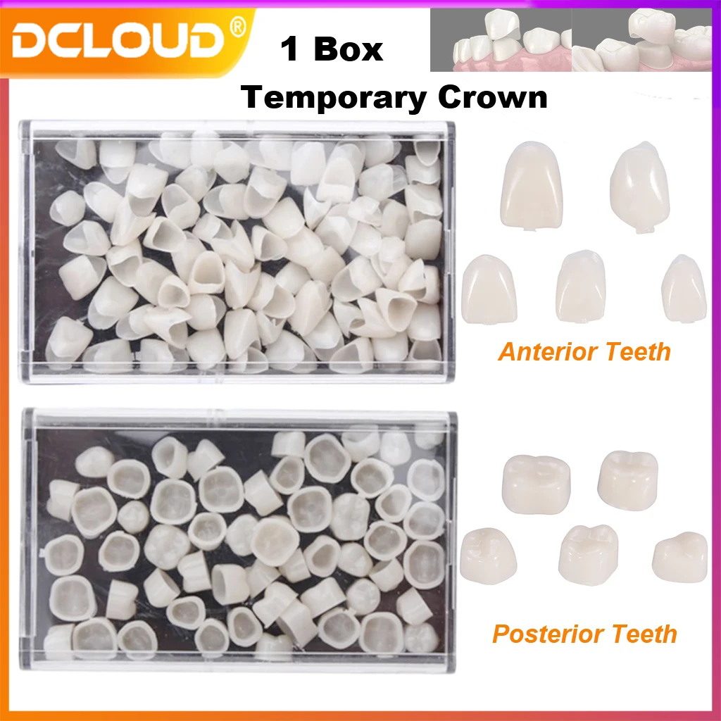 

1Box Dental Temporary Crown Repair Material Для Передних Задних Зубов Смола Ротовые Зубы Отбеливание Стоматолог Используйте Продукты T