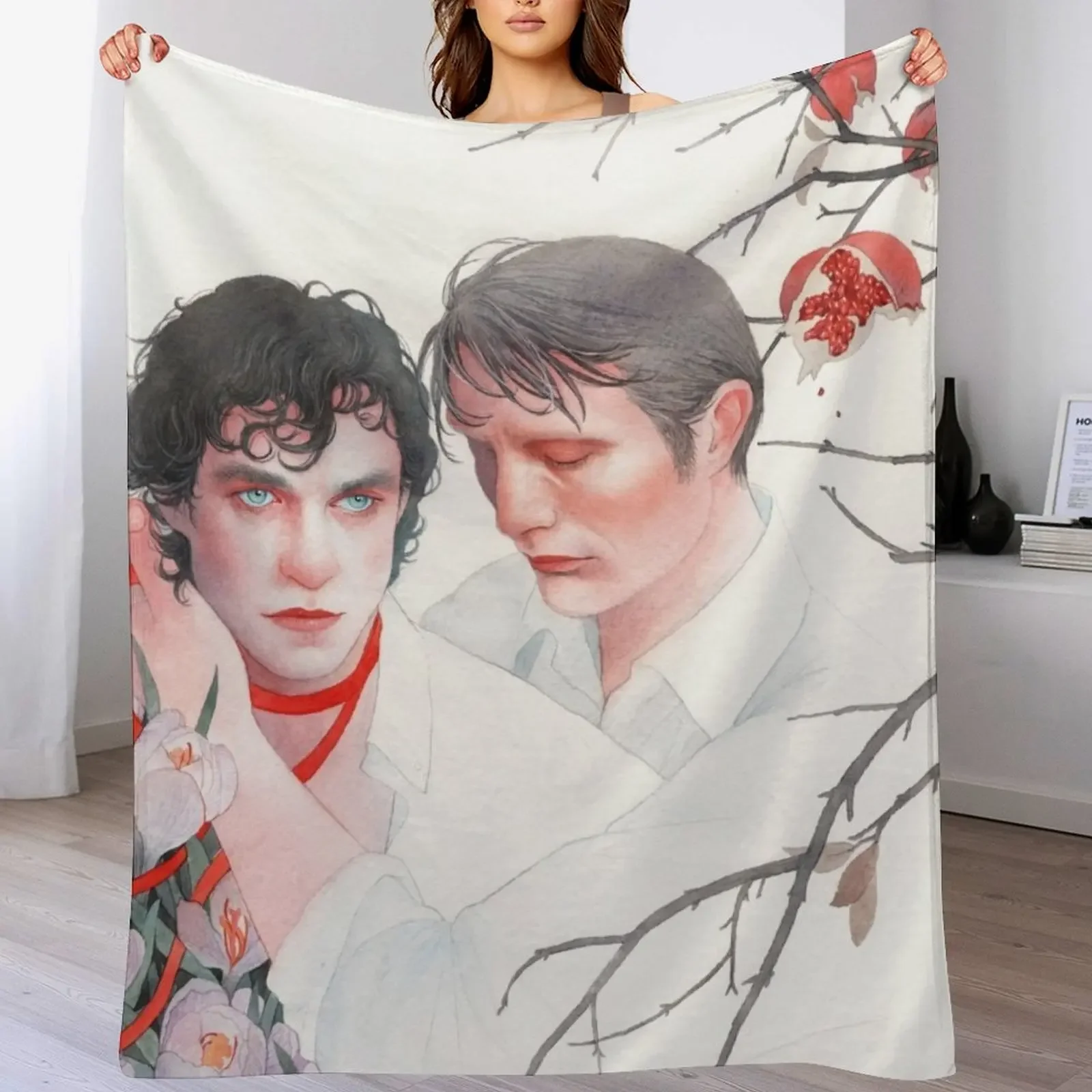 

Hannibal AU / Hannigram Throw Blanket Easy Care Comfortable Blanket for Couch