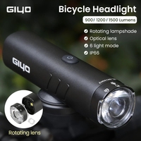 GIYO Bike Front Light Headlight 1500LM/1200LM/900LM USB Rechargeable LED 4000mAh MTB Road Bicycle Lamp Flashlight Luz Bicicleta