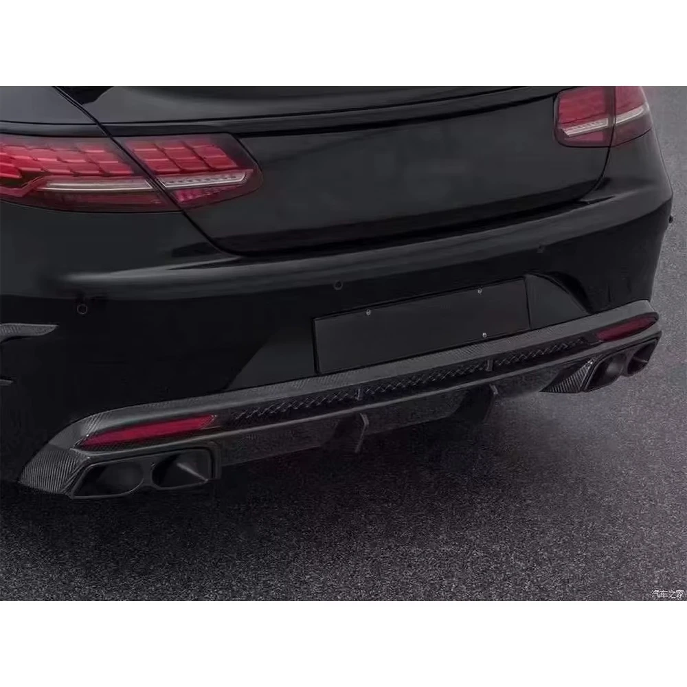 High Quality Carbon Body Kits for  W217 C217 Coupe S Class B Style Upgrade Front Lip Rear Diffuser Spoiler Bumper