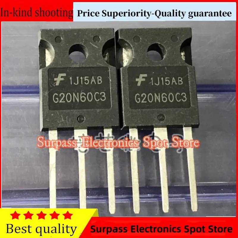 

10PCS-100PCS G20N60C3 HGTG20N60C3 IGBT TO-247 600V45A Price Superiority-Quality guarantee