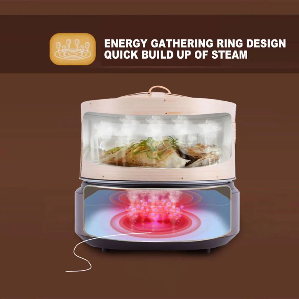 Household Electric Steamer Multifunctional Intelligent Food Steamer Large-capacity Steaming Machine