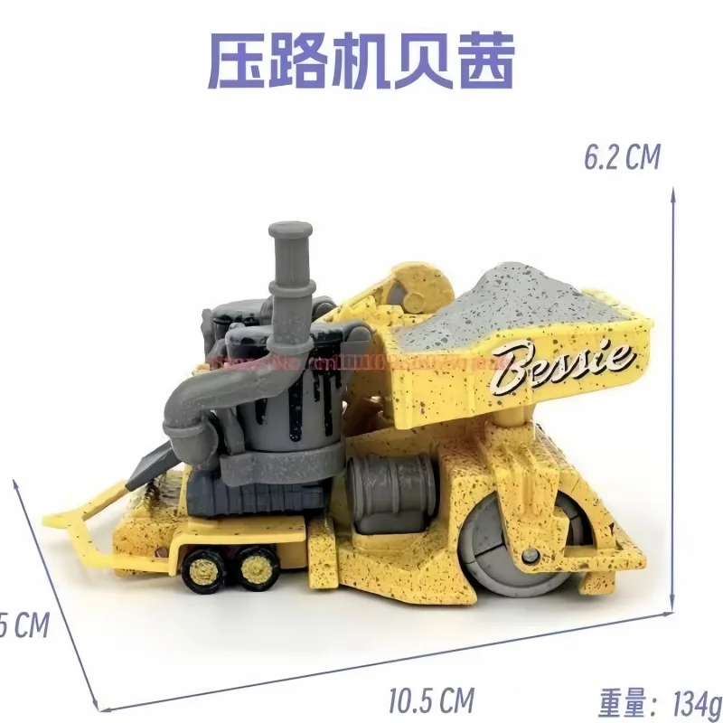 

Коллекционная модель автомобиля Disney Cars Pixar Bessie, масштаб 1:55, литой металлический дорожный каток, популярная игрушка, подарок для фанатов фильмов и детей