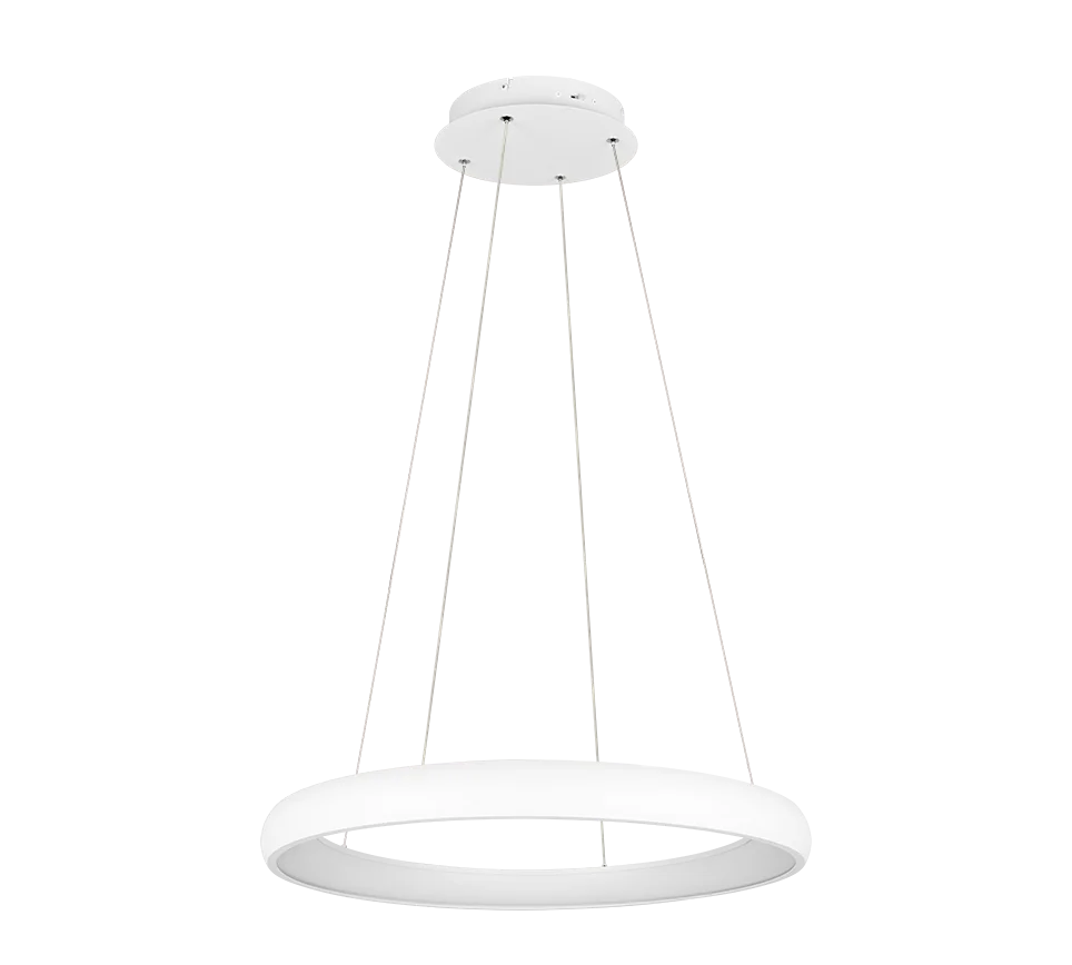 Afbeelding 4: LED hanglamp, metaal, matwit, 75x75x150 cm, Cardona
