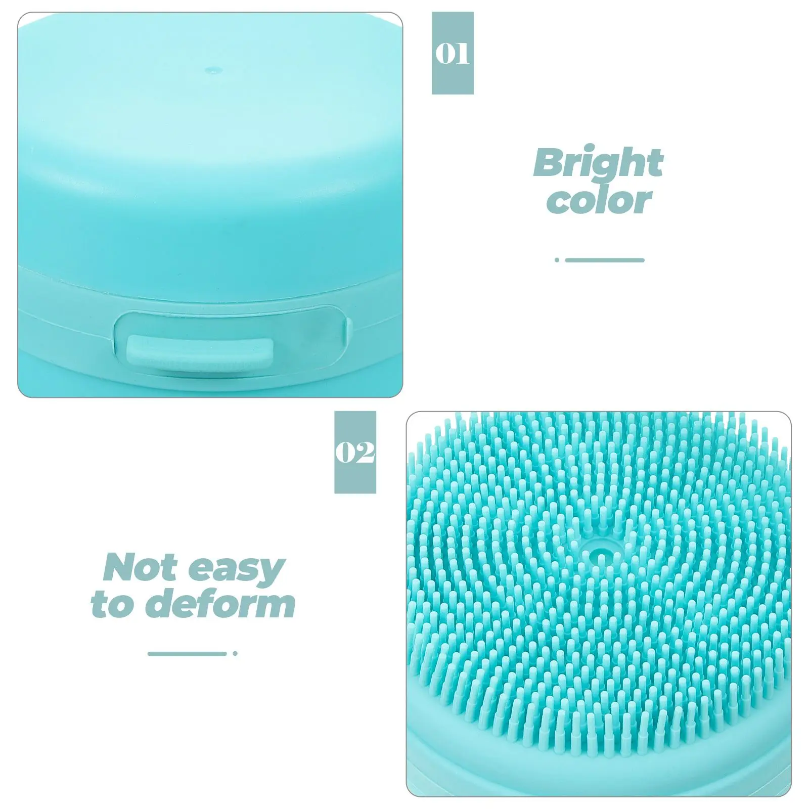 

Silicone Bath Brush Body Cleaning Massager Bathing Tool Head Scrubber Shower Tools