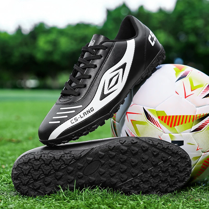 

New Men Match Sneakers Football Boots Cleats Mid-top Soccer Shoes High-quality Hot-selling Non-Slip FG/TF Futsal Indoor