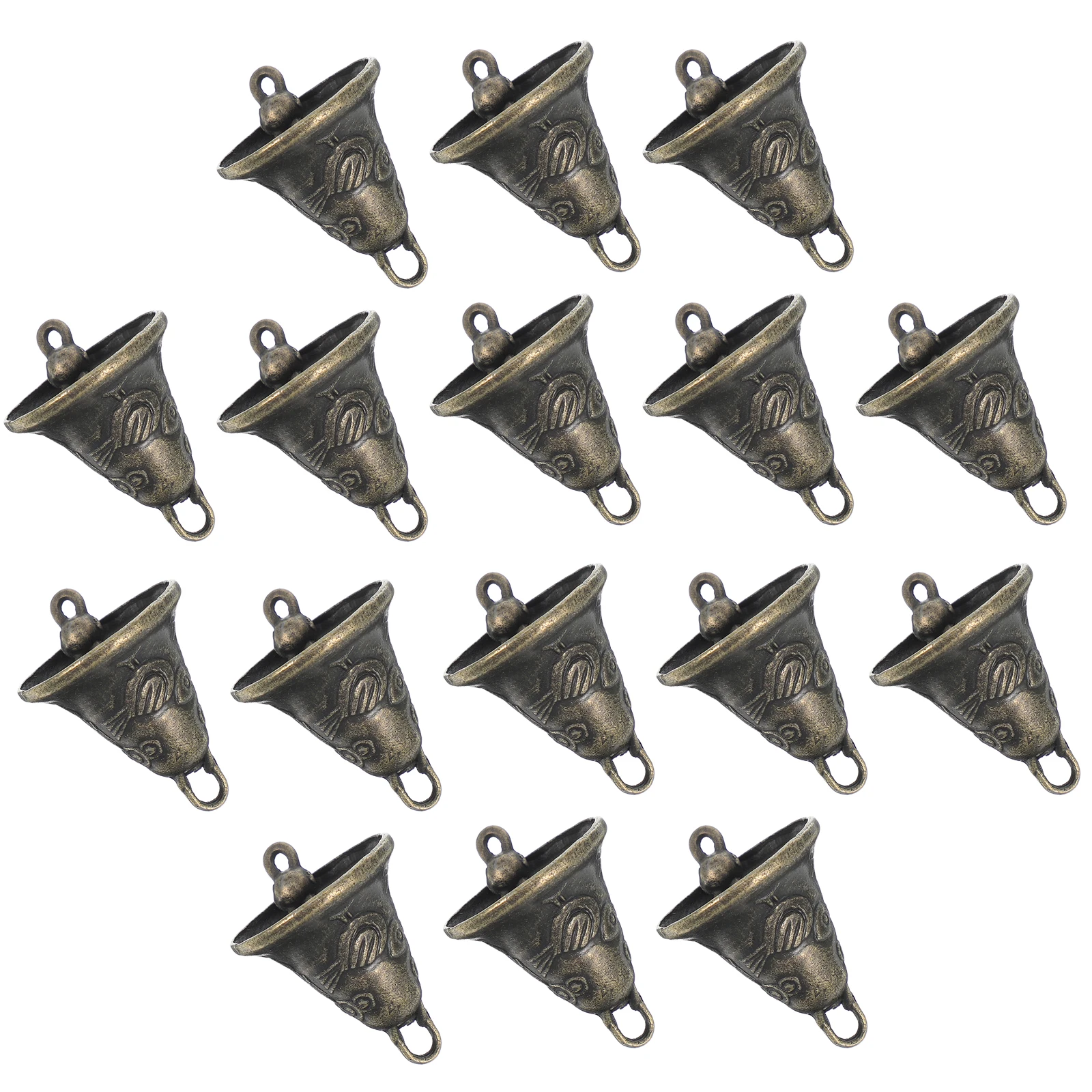 

25pcs Bell Wind Chime Accessories Metal Hanging Zinc Alloy Charms Jingelbell Vintage Mini Alloy Bells for Crafting Outdoor
