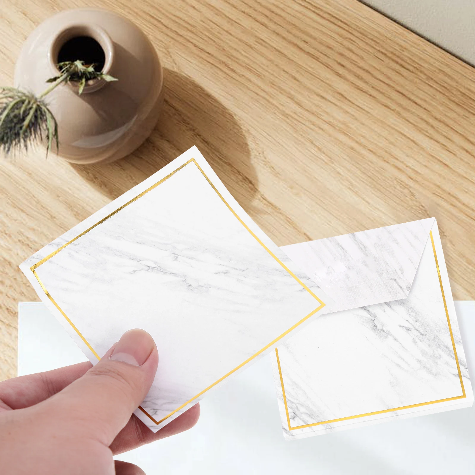 

Marble Pattern Smooth Writing Memo Pad Note Paper Notepad A4 Size Creative Design Office Supply Small