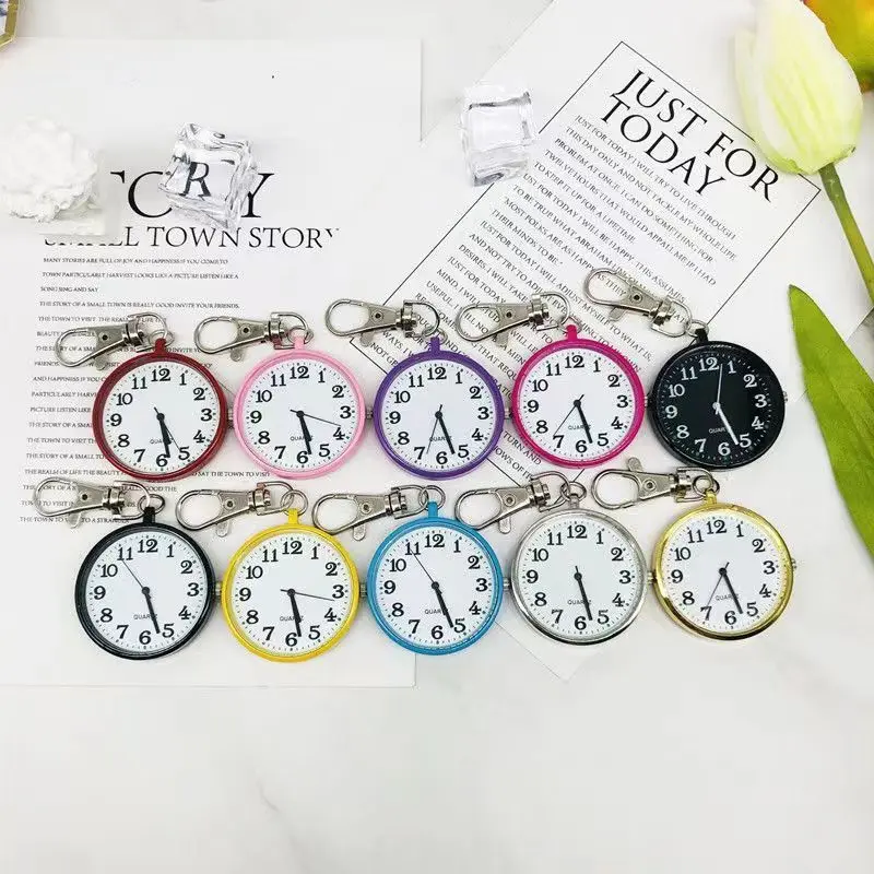 Custom Photo Pocket Watch Quartz Simple Students Bag Decoration Wristwatch - view 3
