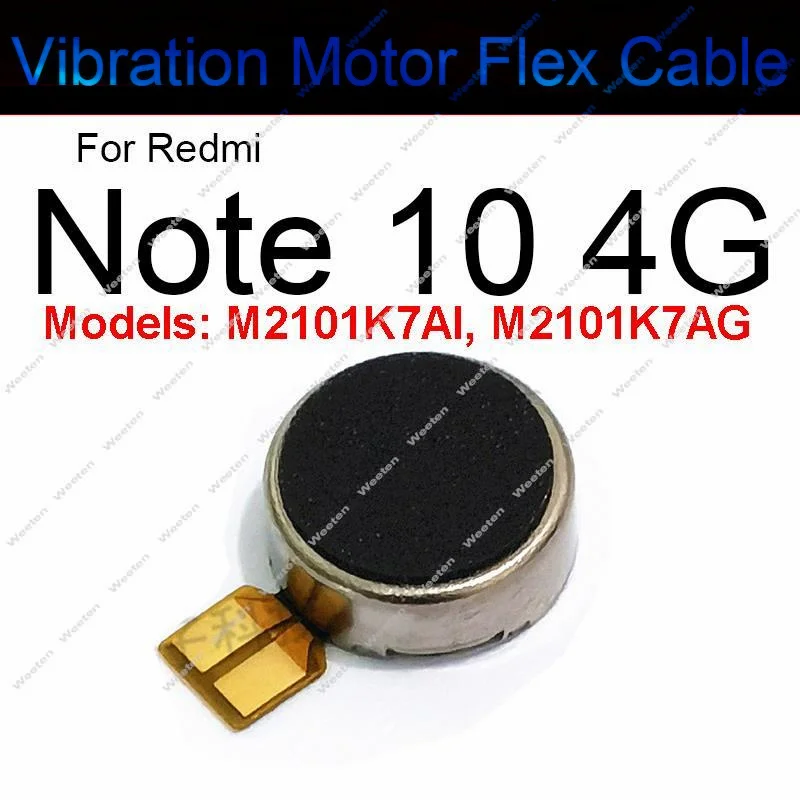 Motor Vibrator Vibration Module For Xiaomi Redmi Note 10 10S 10T 10Pro Max 11 11s 11Pro 11T 11T Pro Plus Flex Cable Repair Parts