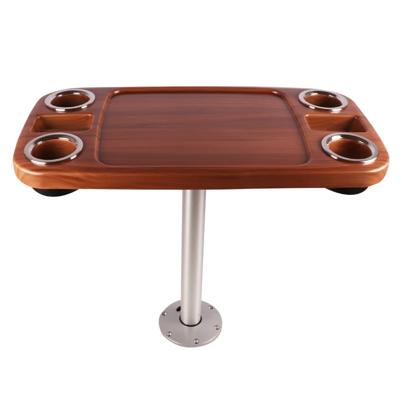 Car Interior Table Base Support Kit Alloy Removable Table Leg Single Color For Marine Yacht RV Campervan Motorhome Model