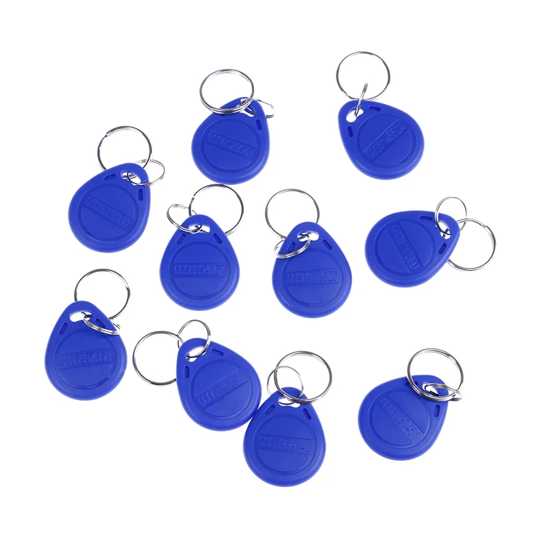 10Pcs TK4100 keychains 125KHZ RFID proximity id card token tags key fobs NFC