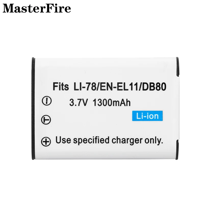 

Wholesale D-LI78 DLI78 EN-EL11 ENEL11 1300mah Replacement Battery for Pentax Optio M50 for Nikon Coolpix S550, S560, S660 Cell