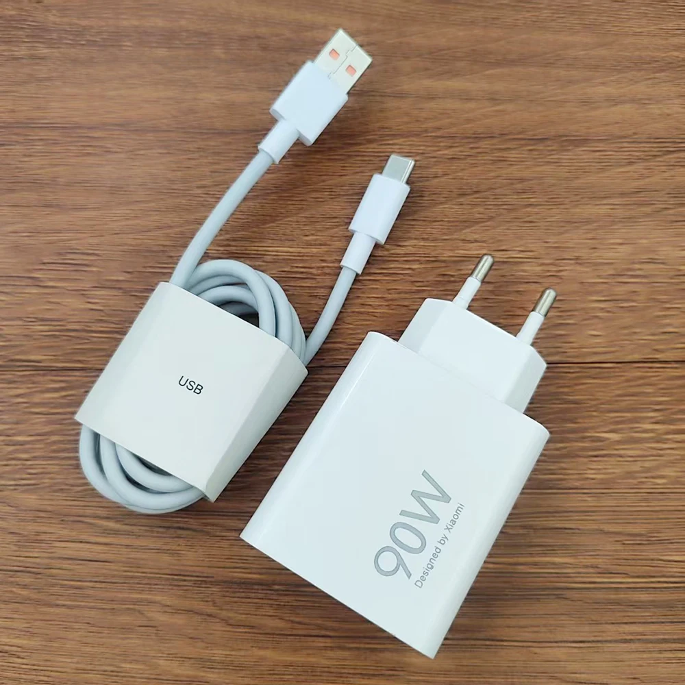 Original Xiaomi Mi 14 15 Redmi Note 14 Pro+ 5G 90W Turbo Charger Fast Charge EU Adapter 1/1.5 M Type C Cable For Redmi K70E K80 - náhled 6