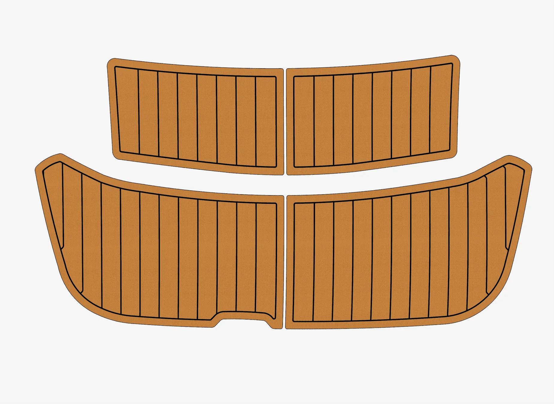 

2004-2007 Cobalt 343 SP 1/4 дюйма, 6 мм, пена EVA, нескользящий морской коврик из тикового дерева, настил из ПВХ, оздоровительный ковер, морской пол