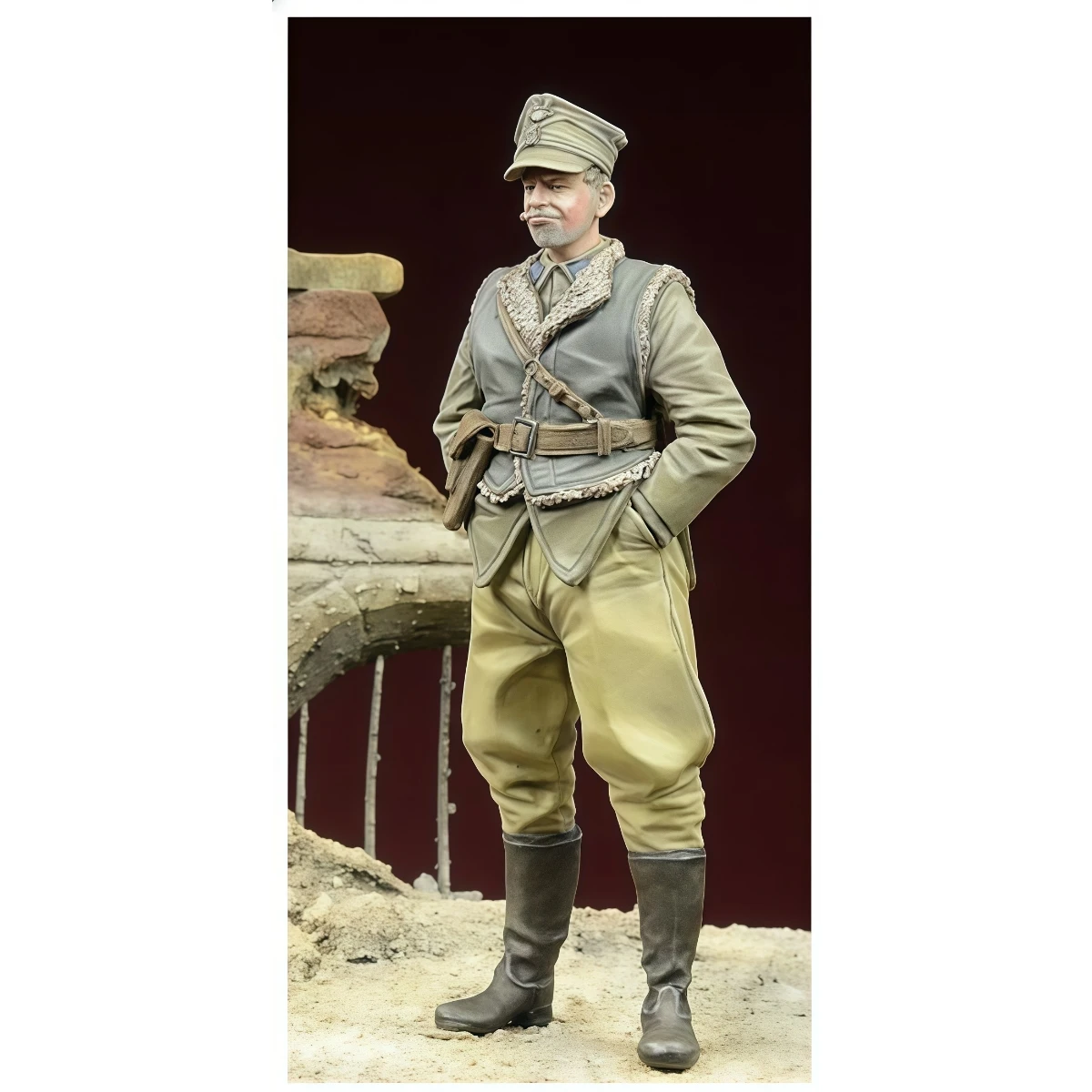 1/35 resin soldier model GK  Military theme  Polish LWP officer  Unassembled and unpainted DIY kit  1801-2
