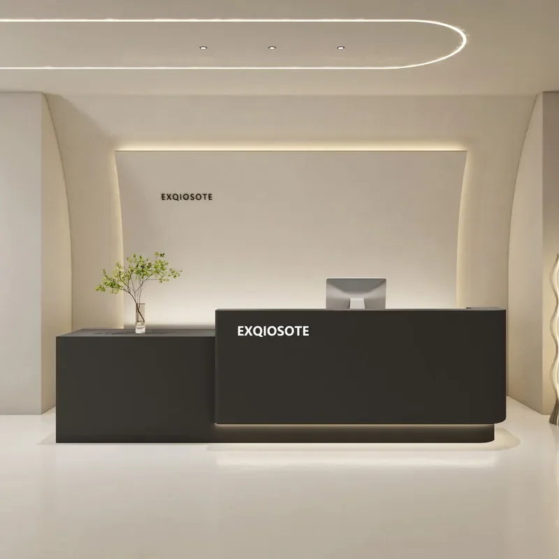 

120cm 300cm Modern Reception Counter Customer Center Computer Desk Office Table Reception Desks Mostrador Recepcion Furniture