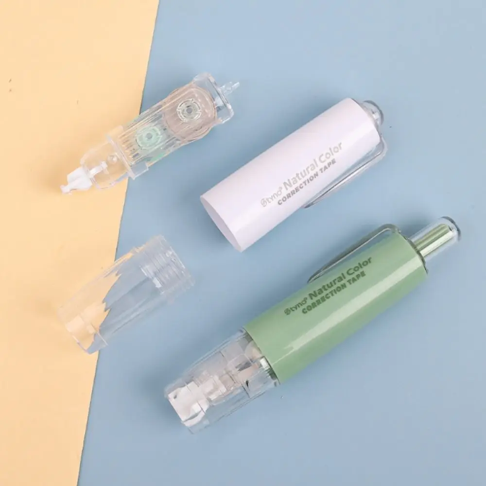 เทปแก้คำผิดแบบเปลี่ยนสายได้ปากกาลบคำผิดหลากสีทนทานบราดันทรงสำนักงานโรงเรียน