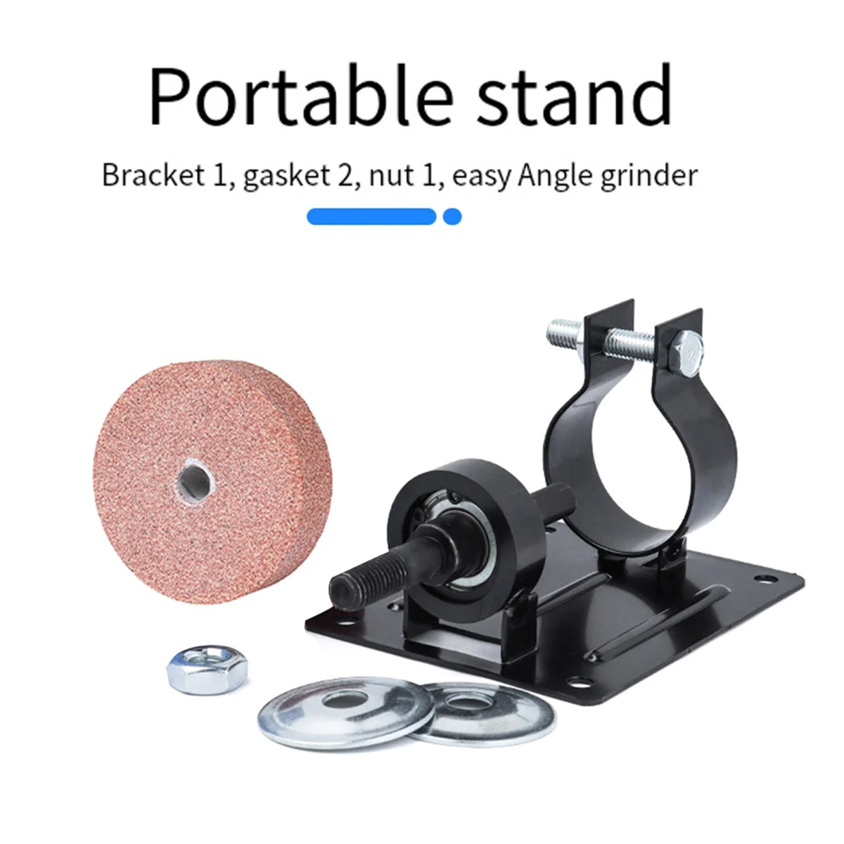 BAAQ ผู้ถือสว่านไฟฟ้าฐานซานเดอร์พร้อมล้อเจียรขัดโลหะ Sharpening Converter สว่านไฟฟ้าผู้ถือตัด