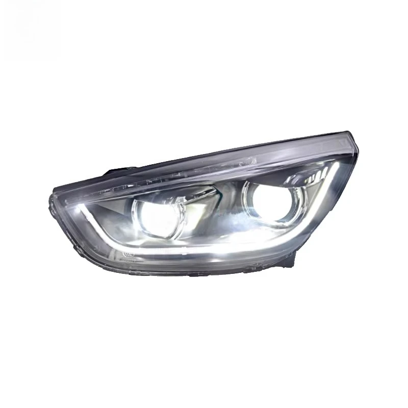 2 Pieces for  Tucson IX35 2012 2016 Auto Parts LED Head Lights Headlights Front Lmap Upgrade Plug and Play LED Headlamp