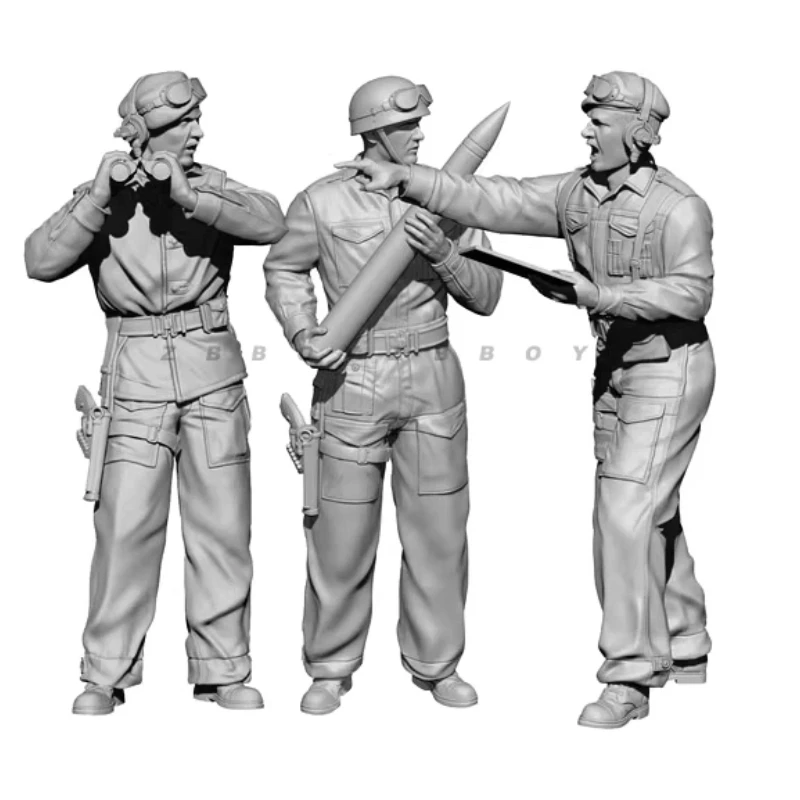 

1/35 фигурка модели из смолы, европейские солдаты во Второй мировой войны Gk, микроминиатюрная 3d печатная белая модель игрушки, комплект в разобранном и неокрашенном виде