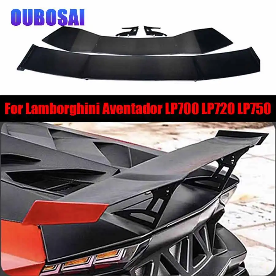 For Lamborghini Aventador LP700 LP720 LP750 carbon fiber Tail fins Rear Spoiler Guide Wing Rear Wing diverter Car Body Kit