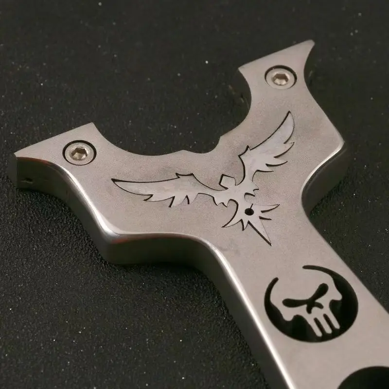 مادة الفولاذ المقاوم للصدأ التقليدية تتسطح بسرعة مقلاع جلدي يتم ترقيته بدقة عالية، ومناسبة للرياضات الخارجية