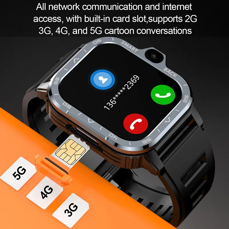 New Android GPS Smart Watch 4G/64G ROM Storage HD Dual Camera NFC Watch 2G 4G SIM Card Global WIFI Wireless Fast Internet Access