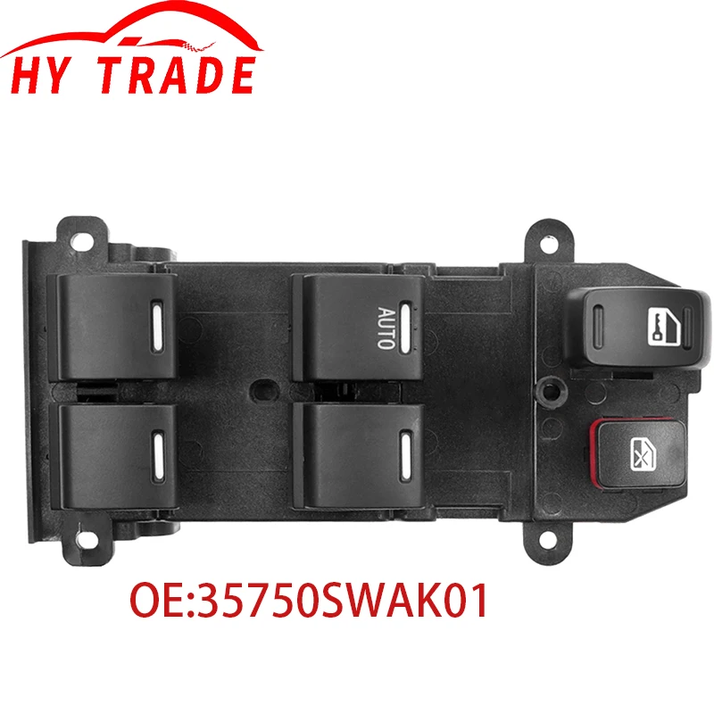 

35750SWAK01 35750-SWA-K01 Electric Power Master Window Lifter Control Switch Button Panel For Honda CR-V CRV 2007-2011