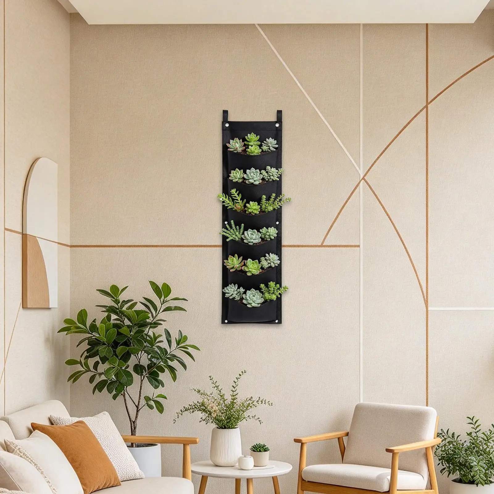 Grow Bag - Wall Pocket Planter Space-Saving Felt Flower