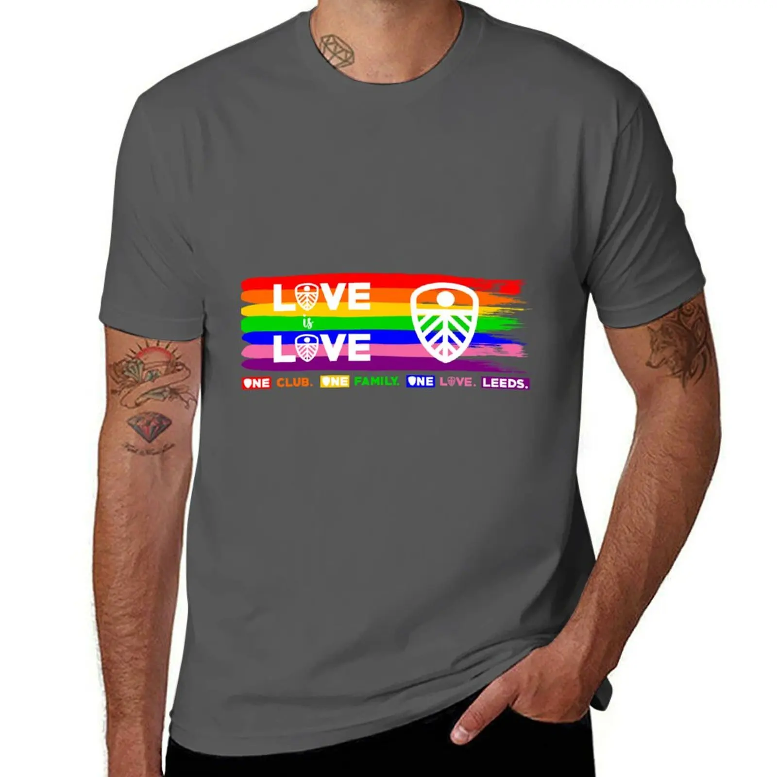 

LUFC Love is Love T-Shirt croswit shirt man Luxury man funny gifts shirts graphic t shirt men 100℅ cotton