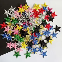 10PCS,40PCS/Small Five-Pointed Star Badges Fabric Applique Embroidery Iron On Patches,Cute Stars Clothes Stickers For Clothing