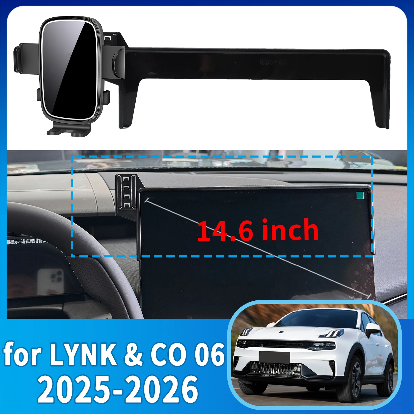 

fit for LYNK & CO 06 2025 2026 Phone Holder, Dashboard Screen Mount Bracket Easy Installation​​ Car accessoires